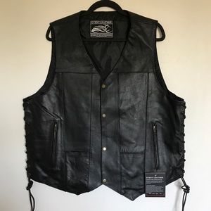 event leather vest